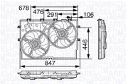 069422579010 Větrák, chlazení motoru MAGNETI MARELLI