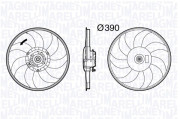 069422589010 Větrák, chlazení motoru MAGNETI MARELLI