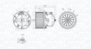 069412352010 MAGNETI MARELLI vnútorný ventilátor 069412352010 MAGNETI MARELLI