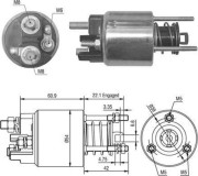 940113050016 Elektromagnetický spínač, startér MAGNETI MARELLI