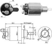 940113050050 Elektromagnetický spínač, startér MAGNETI MARELLI