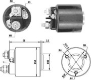 940113050059 Elektromagnetický spínač, startér MAGNETI MARELLI