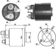 940113050061 Elektromagnetický spínač, startér MAGNETI MARELLI