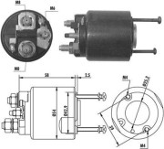 940113050064 Elektromagnetický spínač, startér MAGNETI MARELLI