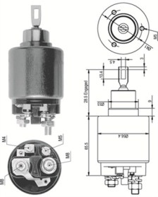 940113050124 Elektromagnetický spínač, startér MAGNETI MARELLI