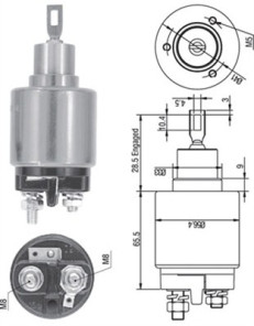 940113050128 Elektromagnetický spínač, startér MAGNETI MARELLI