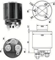 940113050140 Elektromagnetický spínač, startér MAGNETI MARELLI