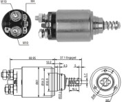 940113050187 Elektromagnetický spínač, startér MAGNETI MARELLI