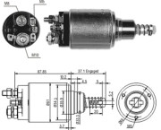 940113050193 Elektromagnetický spínač, startér MAGNETI MARELLI