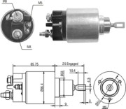 940113050208 Elektromagnetický spínač, startér MAGNETI MARELLI