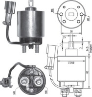 940113050244 Elektromagnetický spínač, startér MAGNETI MARELLI