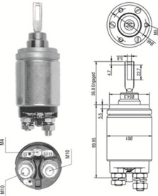 940113050260 Elektromagnetický spínač, startér MAGNETI MARELLI