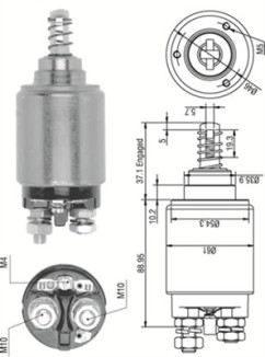 940113050261 Elektromagnetický spínač, startér MAGNETI MARELLI