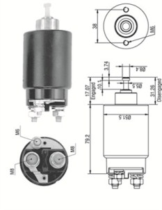 940113050265 Elektromagnetický spínač, startér MAGNETI MARELLI