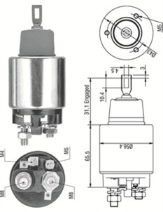 940113050269 Elektromagnetický spínač, startér MAGNETI MARELLI