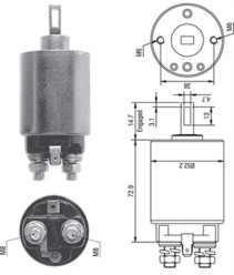 940113050278 Elektromagnetický spínač, startér MAGNETI MARELLI