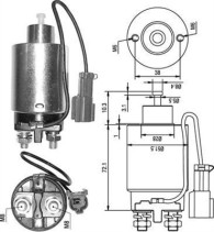 940113050285 Elektromagnetický spínač, startér MAGNETI MARELLI