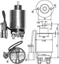 940113050286 Elektromagnetický spínač, startér MAGNETI MARELLI