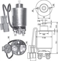 940113050287 Elektromagnetický spínač, startér MAGNETI MARELLI