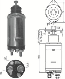 940113050301 Elektromagnetický spínač, startér MAGNETI MARELLI