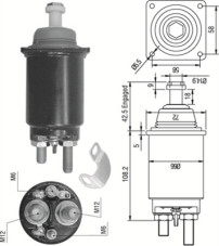 940113050313 Elektromagnetický spínač, startér MAGNETI MARELLI