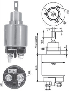 940113050322 Elektromagnetický spínač, startér MAGNETI MARELLI