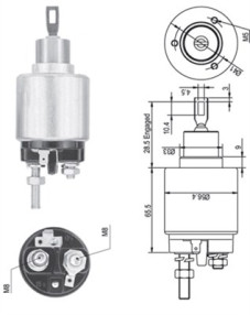 940113050325 Elektromagnetický spínač, startér MAGNETI MARELLI