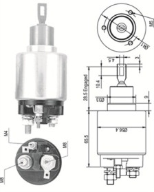 940113050326 Elektromagnetický spínač, startér MAGNETI MARELLI