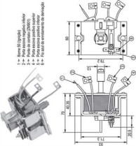 940113050337 Elektromagnetický spínač, startér MAGNETI MARELLI