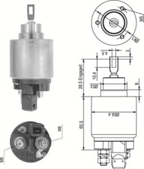 940113050343 Elektromagnetický spínač, startér MAGNETI MARELLI