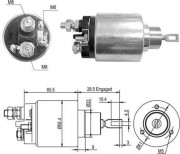 940113050365 Elektromagnetický spínač, startér MAGNETI MARELLI