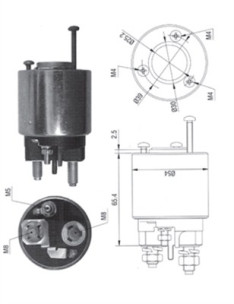 940113050373 Elektromagnetický spínač, startér MAGNETI MARELLI