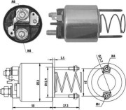 940113050382 Elektromagnetický spínač, startér MAGNETI MARELLI