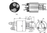 940113050384 Elektromagnetický spínač, startér MAGNETI MARELLI