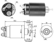 940113050405 Elektromagnetický spínač, startér MAGNETI MARELLI