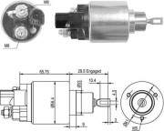 940113050420 Elektromagnetický spínač, startér MAGNETI MARELLI