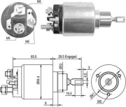 940113050428 Elektromagnetický spínač, startér MAGNETI MARELLI