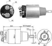 940113050447 Elektromagnetický spínač, startér MAGNETI MARELLI