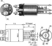 940113050460 Elektromagnetický spínač, startér MAGNETI MARELLI