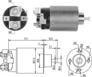 940113050476 Elektromagnetický spínač, startér MAGNETI MARELLI