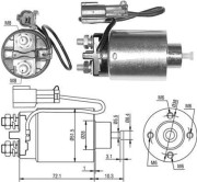 940113050482 Elektromagnetický spínač, startér MAGNETI MARELLI