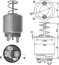 940113050486 Elektromagnetický spínač, startér MAGNETI MARELLI