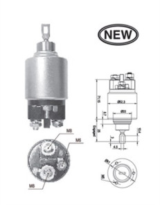 940113050543 Elektromagnetický spínač, startér MAGNETI MARELLI