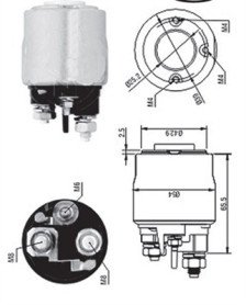 940113050570 Elektromagnetický spínač, startér MAGNETI MARELLI