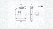 350218426000 Výměník tepla, vnitřní vytápění MAGNETI MARELLI