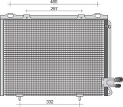 350203394000 Kondenzátor, klimatizace MAGNETI MARELLI