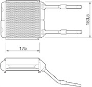 350218217000 Výměník tepla, vnitřní vytápění MAGNETI MARELLI