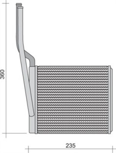 350218257000 Výměník tepla, vnitřní vytápění MAGNETI MARELLI