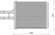 350218259000 Výměník tepla, vnitřní vytápění MAGNETI MARELLI