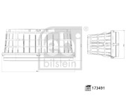 173491 Vzduchový filtr FEBI BILSTEIN